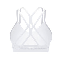 Load image into Gallery viewer, Large Size Strappy Sports Bra Fitness Crisscross Back Women Sport Bra Light Support Top Brassiere Bra Yoga Bra Gym Athletic Top