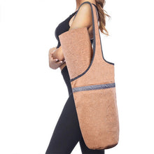 Load image into Gallery viewer, Luxury Cork Yoga Mat Non Slip Soft Sweat Resistant Hot Yoga Mat Built-in Pose Alignment Lines Eco Friendly Cork TPE Pilates Pads