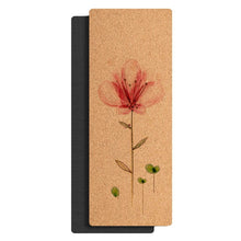 Load image into Gallery viewer, Luxury Cork Yoga Mat Non Slip Soft Sweat Resistant Hot Yoga Mat Built-in Pose Alignment Lines Eco Friendly Cork TPE Pilates Pads