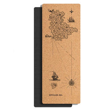 Load image into Gallery viewer, Luxury Cork Yoga Mat Non Slip Soft Sweat Resistant Hot Yoga Mat Built-in Pose Alignment Lines Eco Friendly Cork TPE Pilates Pads