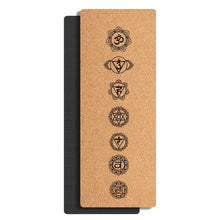 Load image into Gallery viewer, Luxury Cork Yoga Mat Non Slip Soft Sweat Resistant Hot Yoga Mat Built-in Pose Alignment Lines Eco Friendly Cork TPE Pilates Pads