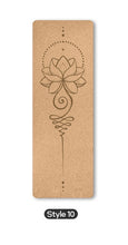 Load image into Gallery viewer, 70 in Yoga mat Fitness Natural Cork mats Pilates Sport Slimming Balance Training Gym with Position Line Non Slip Gymnastics Pad