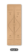 Load image into Gallery viewer, 70 in Yoga mat Fitness Natural Cork mats Pilates Sport Slimming Balance Training Gym with Position Line Non Slip Gymnastics Pad
