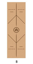 Load image into Gallery viewer, 70 in Yoga mat Fitness Natural Cork mats Pilates Sport Slimming Balance Training Gym with Position Line Non Slip Gymnastics Pad