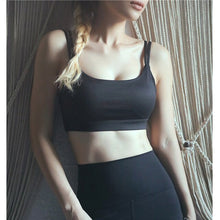 Load image into Gallery viewer, New yoga sports bra Women's double shoulder strap small strap fitness vest beauty back sports underwear