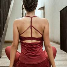 Load image into Gallery viewer, LEOQ Sexy Yoga Sleeveless Vest Solid Open Beauty Back Sports Tops Women Workout Shirt Quick Dry Gym Fitness Tank Top