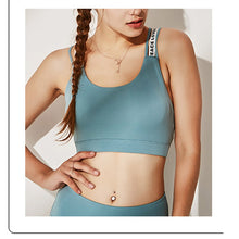 Load image into Gallery viewer, New yoga sports bra Women's double shoulder strap small strap fitness vest beauty back sports underwear