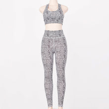 Load image into Gallery viewer, 2019 New Women Backless Print Yoga Set High Waist Patchwork Stretchy Fitness Jumpsuit Gym Wear Sport Suit Push Up Yoga Pants
