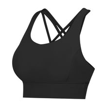 Load image into Gallery viewer, NWT Naked-feel Fabric Anti-sweat Pro Training Yoga Fitness Bras Crop Tops Women Push Up Shockproof Running Sports Bras Top
