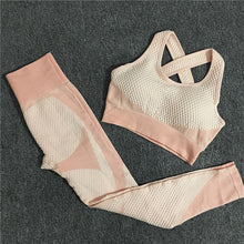 Load image into Gallery viewer, Women Thickness Seamless Yoga Suit Sportswear Fitness Sport Gym Running Set 2 Piece Costume For Yoga Sports Bras+Leggings Sets T
