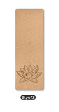 Load image into Gallery viewer, 70 in Yoga mat Fitness Natural Cork mats Pilates Sport Slimming Balance Training Gym with Position Line Non Slip Gymnastics Pad
