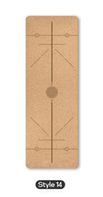 Load image into Gallery viewer, 70 in Yoga mat Fitness Natural Cork mats Pilates Sport Slimming Balance Training Gym with Position Line Non Slip Gymnastics Pad
