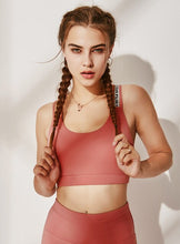 Load image into Gallery viewer, New yoga sports bra Women's double shoulder strap small strap fitness vest beauty back sports underwear
