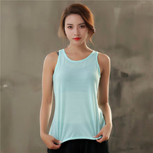 Load image into Gallery viewer, Women's Racerback Yoga Tank Top Breathable Sleeveless Back Drawstring Tie Up Active Workout Sport Vest Loose Fit Sports Clothes
