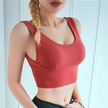 Load image into Gallery viewer, 2019 Female Sport Top Women T-shirt Crop Top Yoga Gym Fitness  Sleeveless Vest Running Training Clothes for Women Yoga top
