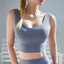 Load image into Gallery viewer, 2019 Female Sport Top Women T-shirt Crop Top Yoga Gym Fitness  Sleeveless Vest Running Training Clothes for Women Yoga top
